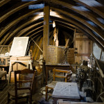 A beautiful loft with a bunch of junk